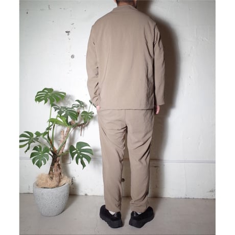 LAMOND ラモンド "NO COLLAR SHARI JACKET"ノーカラーシャリジャケット