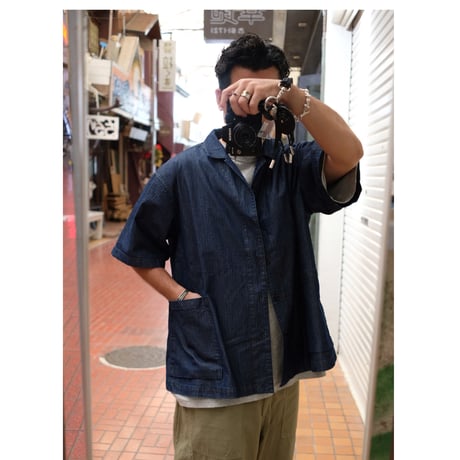 ORDINARY FITS オーディナリーフィッツ "OPEN COLLAR S/S SHIRTS RIPSTOP"