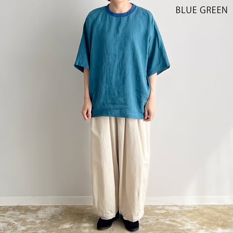 HARVESTY ハーベスティー "FRENCH LINEN S/S PULL OVER"フレンチリネンプルオーバー