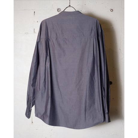 LAMOND ラモンド "Soft Cotton Band Collar Shirts ＂バンドカラーシャツ