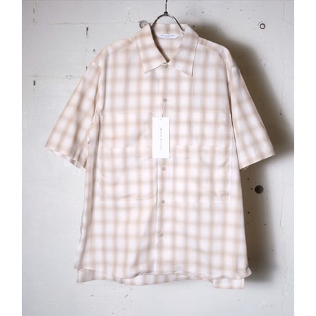 MANUAL ALPHABET マニュアルアルファベット "TWILL CHECK 4POCKET S/S SHT"