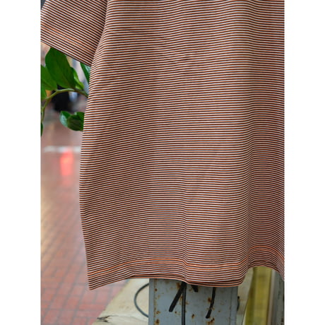 EVCON エビコン" Mercerization Border Wide S/S Tee"