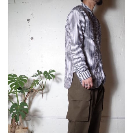 A VONTADE アボンタージ "Banded Collar Shirts -Cotton/Linen" バンドカラーシャツ