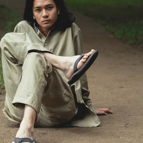 hobo ホーボー "THONG SANDAL COTTON SASHIKO by ISLAND SLIPPER" アイランドスリッパ