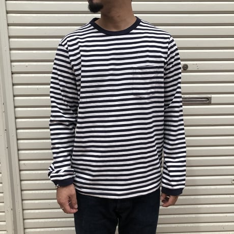 VELVASHEEN / NARROW STRIPE L/S C/N TEE W/PK