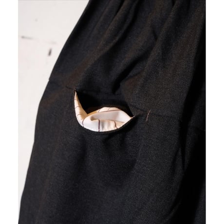 HARVESTY ハーベスティ "T/R WIDE EGG CROPPED PANTS" ワイドエッグクロップドパンツ
