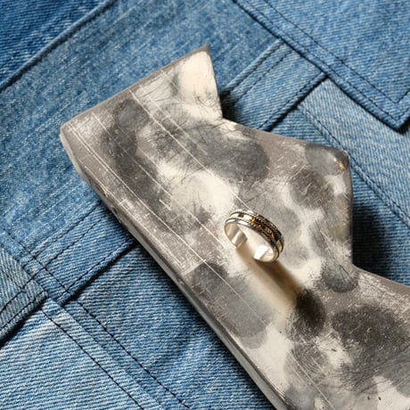 hobo ホーボー "ROPE RING 925 SILVER with BRASS"リング