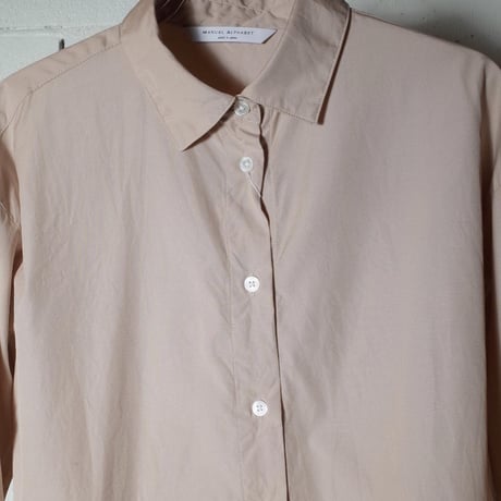 MANUAL ALPHABET マニュアルアルファベット "BACK GATHER R/C SHIRT"