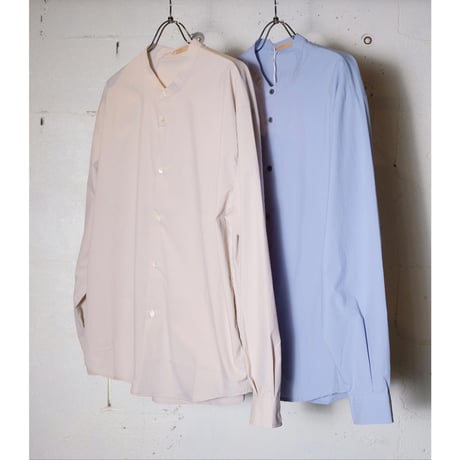 LAMOND ラモンド "Durable Band Collar Shirts Jacket"バンドカラーシャツ
