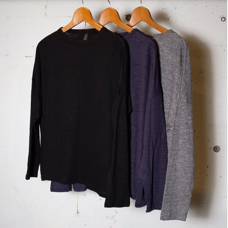 TRAVAIL MANUEL 　リネン天竺L/Sプルオーバー TRAVAIL MANUEL(トラバイユマニュアル) リネン天竺L/Sプル