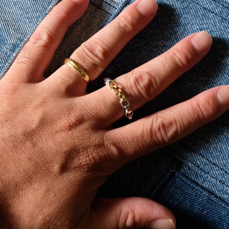 hobo ホーボー "CHAIN RING 925 SILVER with BRASS"