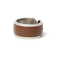 hobo ホーボー "BRASS RING SHRINK LEATHER"リング