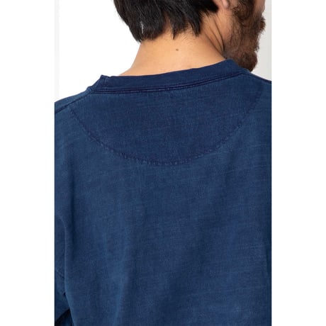 hobo ホーボー "ARTISAN L/S CREW NECK TEE COTTON HEAVYWEIGHT JERSEY INDIGO DYED"