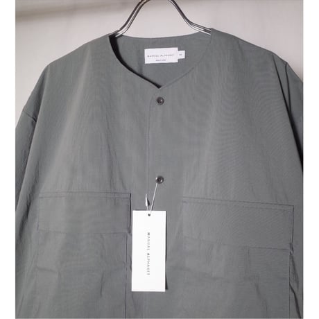 MANUAL ALPHABET マニュアルアルファベット "DRY FEEL PIN-DOT COACH SHT"シャツ