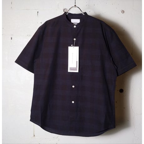 MANUAL ALPHABET マニュアルアルファベット"MELAMGE CHECK LOOSE FIT B/C SHT"