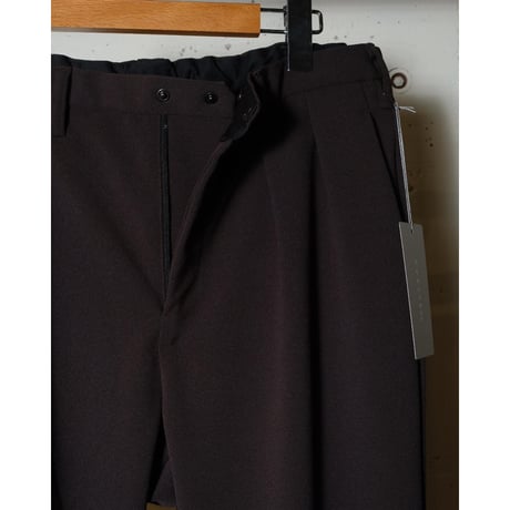 CURLY カーリー "KNIT GEORGETTE 2TUCK PANTS"
