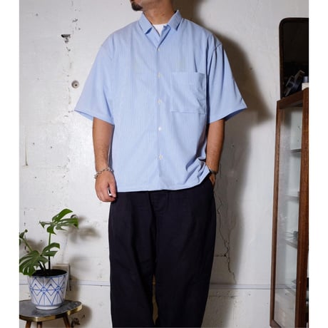 CURLY カーリー "SPLIT RAGLAN SHIRT -stripe-" スプリットラグランシャツ