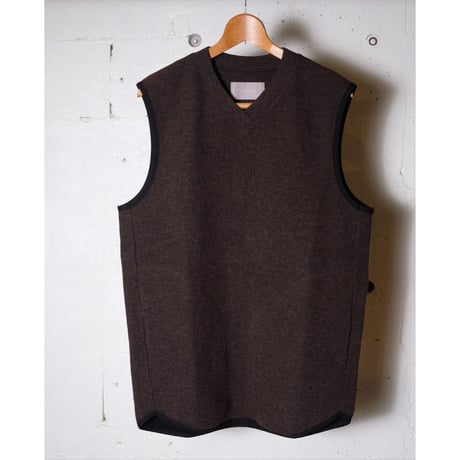 CURLY カーリー "KNIT-SAWN VEST" ベスト