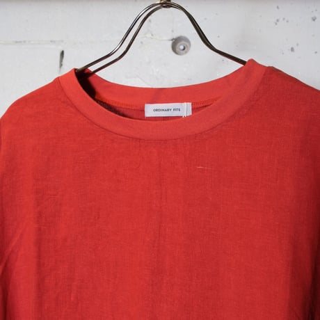 ORDINARY FITS オーディナリーフィッツ " LINEN WIDE PULLOVER TEE"