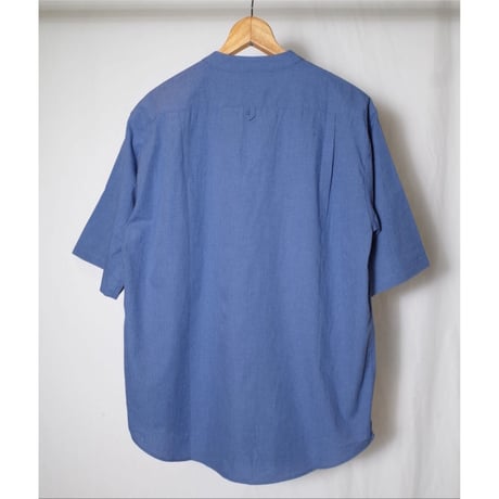 LAMOND ラモンド "Band Collar Chambray Half Sleeve Shirts"シャツ