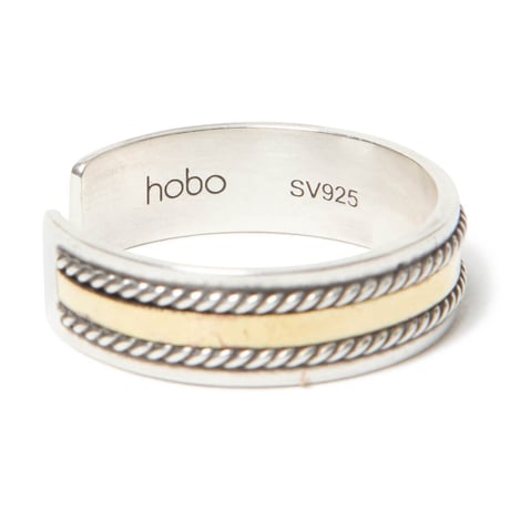 hobo ホーボー "ROPE RING 925 SILVER with BRASS" リング