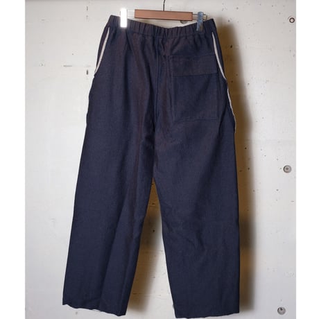 PERS PROJECTS パースプロジェクト "HAKEEM TWIST TROUSERS “top navy”