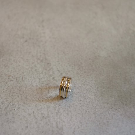 hobo ホーボー "STRAIGHT LINE RING 925 SILVER with BRASS"