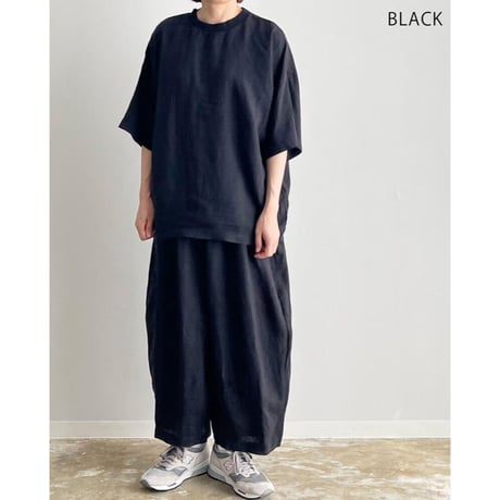 HARVESTY ハーベスティー "FRENCH LINEN S/S PULL OVER"フレンチリネンプルオーバー