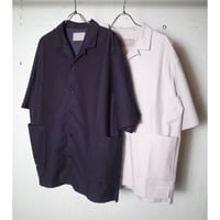 CURLY カーリー "LINEN BLENDED S/S SHIRT" リネンシャツ