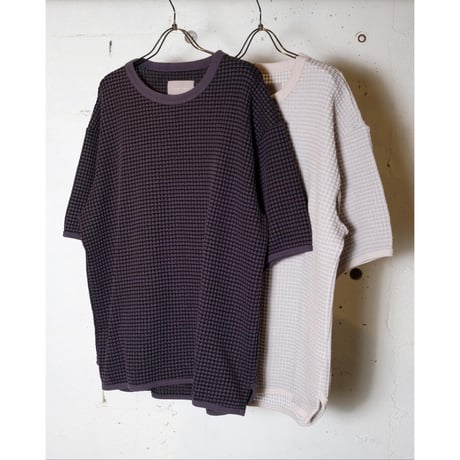 CURLY カーリー "TWO-TONE WAFFLE TEE＂ワッフルTEE