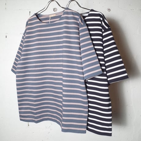 LAMOND ラモンド "ORGANIC COTTON BORDER BASQUE SHIRT＂バスクシャツ
