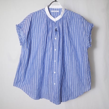 MANON マノン "STRIPE AMICAL NO SLEEVE SHIRT"