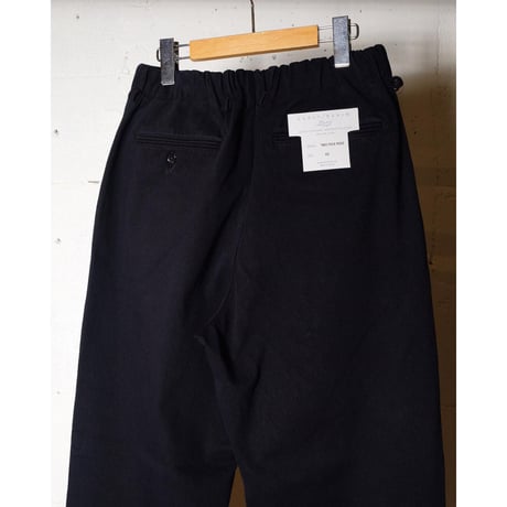 CURLY カーリー "DENIM 2TUCK WIDE EZ SLACKS -overdyed-" パンツ