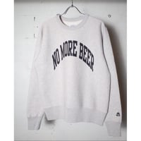 TACOMA FUJI RECORDS タコマフジレコード "NO MORE BEER COLLEGE LOGO SWEATSHIRT designed by Shuntaro Watanabe"