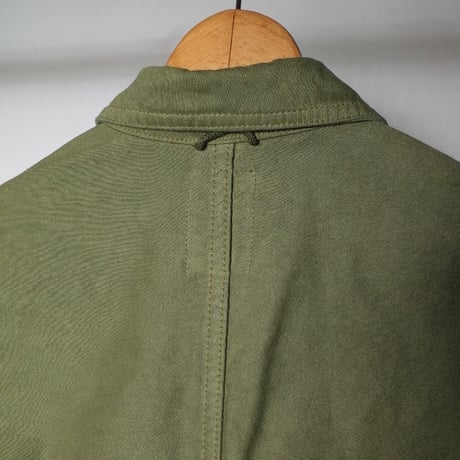 hobo ホーボー "ARTISAN SHIRT JACKET COTTON MOLESKIN MALUBERRY LEAF DYED"