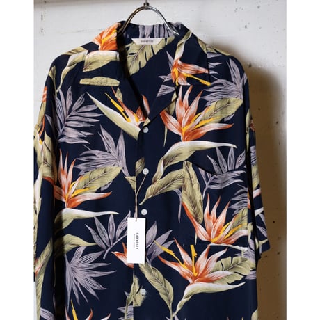 HARVESTY ハーベスティ"HAWAIIAN PRINTED RAYON S/S JUMBO SHIRTS" ジャンボシャツ