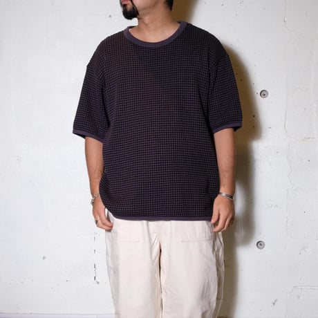 CURLY カーリー "TWO-TONE WAFFLE TEE＂ワッフルTEE