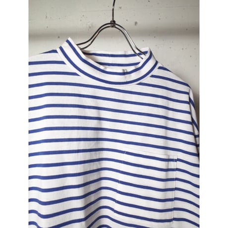 HARVESTY ハーベスティー"MOCK NECK L/S TEE STRIPES"モックネックティー
