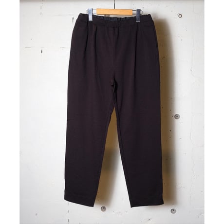 CURLY カーリー "2TUCK TAPERED EZ PANTS -seersucker check-"