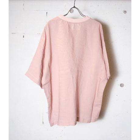 HARVESTY ハーベスティー "FRENCH LINEN S/S PULL OVER"フレンチリネンプルオーバー