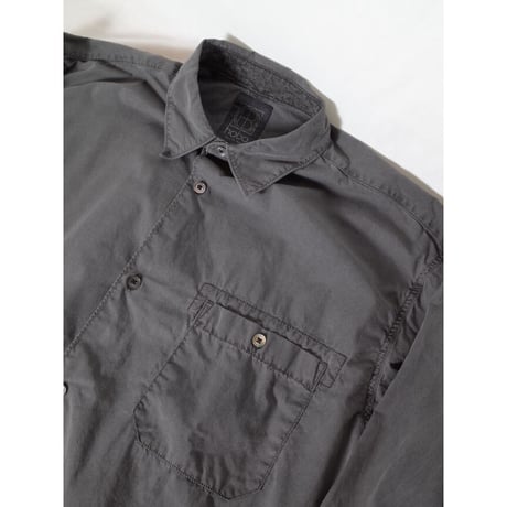 hobo ホーボー "ARTISAN L/S SHIRT COTTON BROAD CHARCOAL DYED"