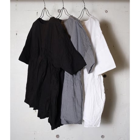 (g) グラム "TYPEWRITER SWITCHING GATHER BLOUSE" タイプライタースイッチングギャザーブラウス