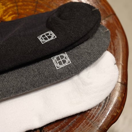 hobo ホーボー "3P PILE CREW SOCKS C/N/P/PU"