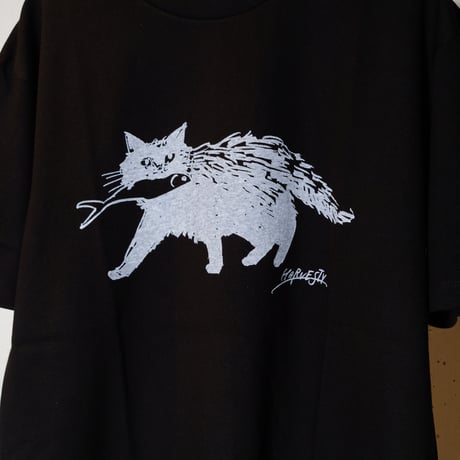 HARVESTY ハーベスティ"PRINTED T-SH (CAT)"