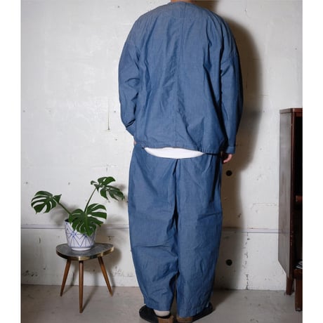 HARVESTY ハーベスティー"CHAMBRAY CROPPED CIRCUS  PANTS "