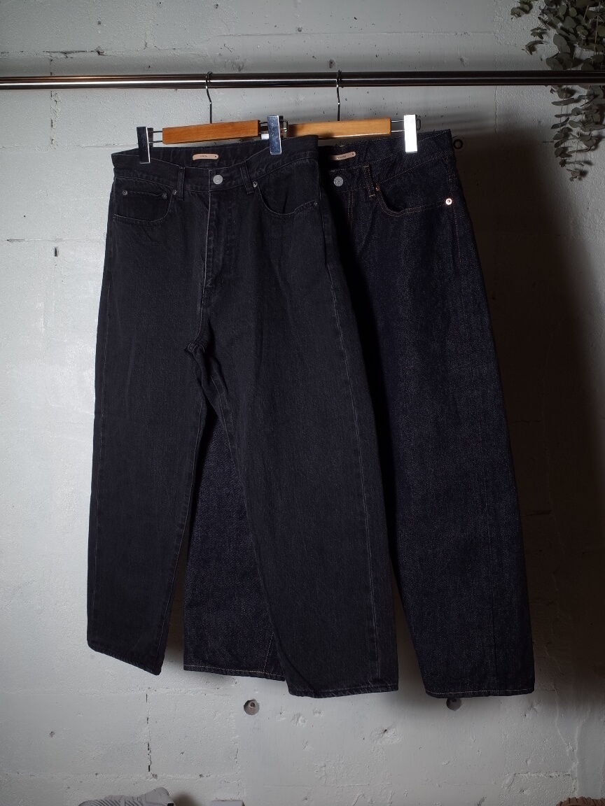 LAMOND ラモンド ブラック セルビッチデニムパンツ　黒　ジーンズ　LL LAMOND ラモンド ブラック セルビッチデニムパンツ 黒 ジーンズ