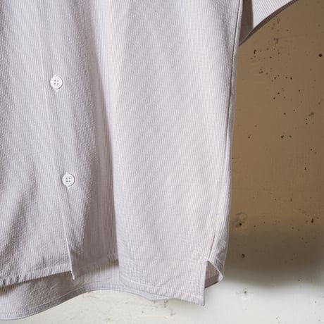 CURLY カーリー "SEERSUCKER OPEN COLLAR SHIRT"