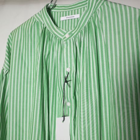 MANON マノン "STRIPE AMICAL SHT" ストライプアミカルシャツ