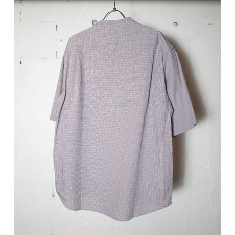 LAMOND ラモンド "BAND COLLAR CHECK SHIRTS JACKET" バンドカラーチェックシャツ