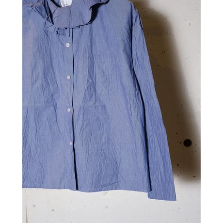 (g) グラム "NECK TUCK FRILL BLOUSE" ネックタックフリルブラウス